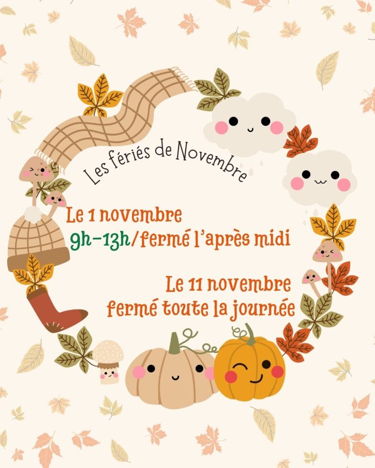 fériés novembre