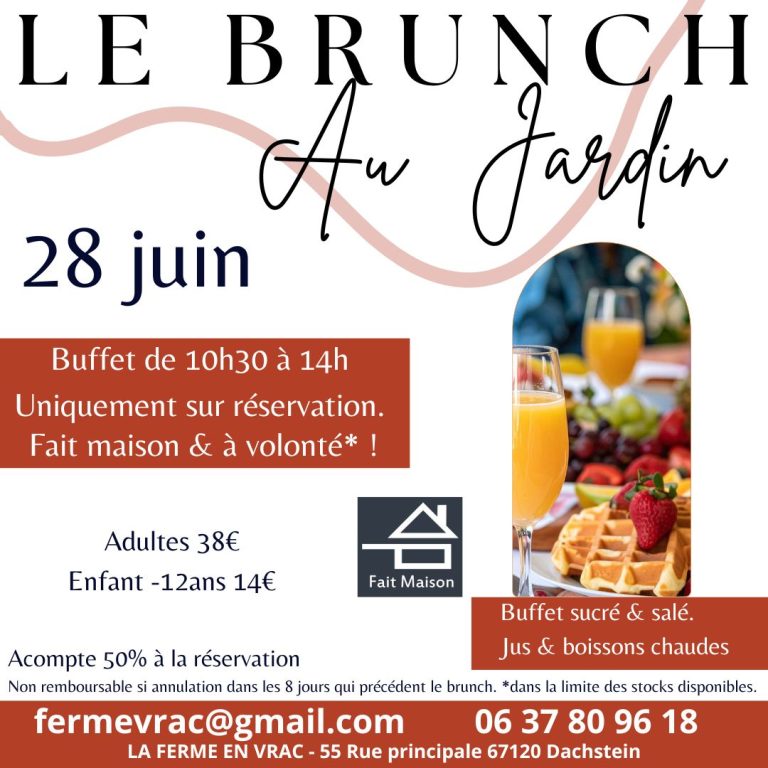 Copie de brunch Au jardin